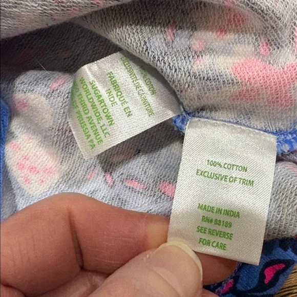 Lilly Pulitzer Luxletic Pullover Sweatshirt Small Drawstring Front pocket Floral - Picture 7 of 10